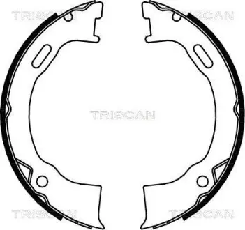 Комплект гальмівних колодок, стоянкове гальмо TRISCAN 810080006