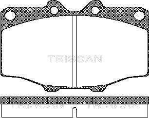 Тормозные колодки передние TRISCAN 811010034