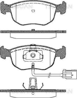 Тормозные колодки передние TRISCAN 811010504