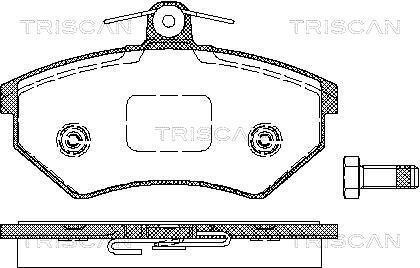 Тормозные колодки передние TRISCAN 811010975