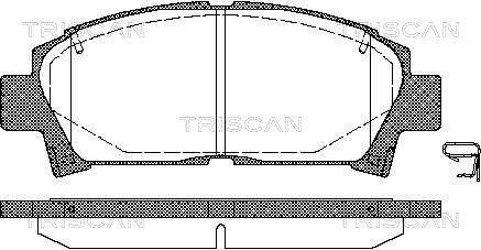 Тормозные колодки передние TRISCAN 811013014