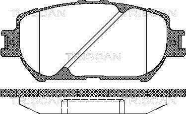 Тормозные колодки передние TRISCAN 811013056