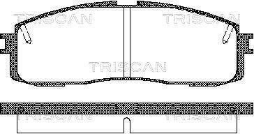 Тормозные колодки задние TRISCAN 811013152