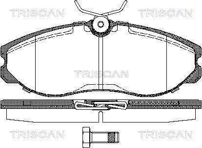 Тормозные колодки передние TRISCAN 811014174