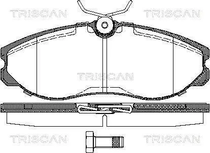 Колодки гальмівні передні TRISCAN 811014174