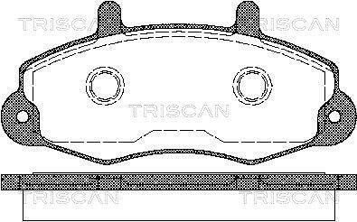 Тормозные колодки передние TRISCAN 811016969