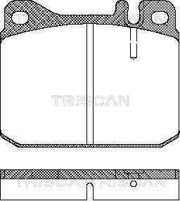 Тормозные колодки передние TRISCAN 811023222