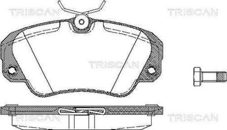 Тормозные колодки передние TRISCAN 811024005