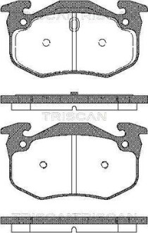 Тормозные колодки задние TRISCAN 811025001