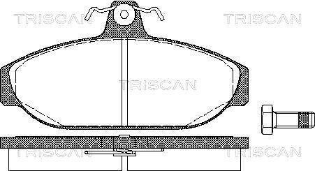 Тормозные колодки передние TRISCAN 811027150