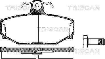 Тормозные колодки задние TRISCAN 811027919