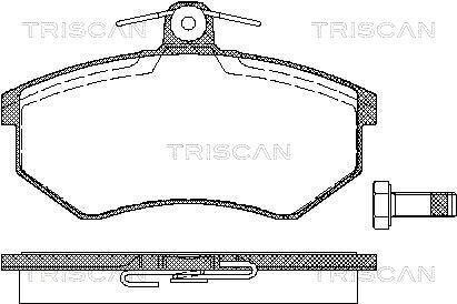 Тормозные колодки передние TRISCAN 811029934