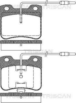 Тормозные колодки передние TRISCAN 811038847