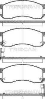 Тормозные колодки передние TRISCAN 811050165