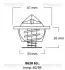 Термостат 80C Bmw/Ford Galaxy/VW Bora,Golf IV,Passat,T IV 2.3-2.8 V6 97/08- TRISCAN 86206382 (фото 1)