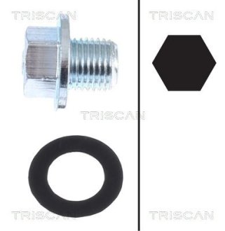 (з прокладкою) Пробка масляного піддона M12x1,25 L 13 TRISCAN 95001013