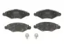 Тормозные колодки дисковые перед. Peugeot 206,306 1.1-1.9 93- TRW GDB1500 (фото 1)