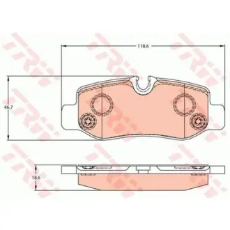 Гальмiвнi колодки дисковi MB Vito (W447) 14- TRW GDB2102