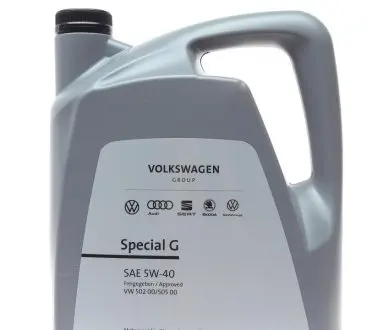 Масло моторное Special G SAE 5W40 5L VAG GS55502M4