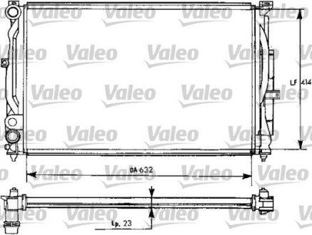 Радіатор охолодження двигуна Valeo 731537