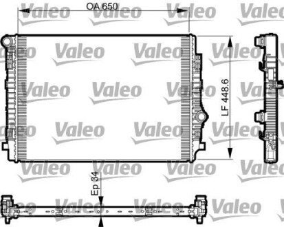 Радиатор охлаждения Valeo 735549