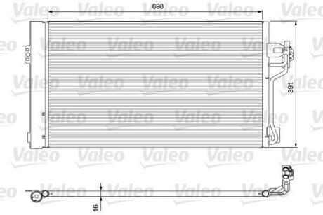 Радіатор кондиціонера Valeo 814391