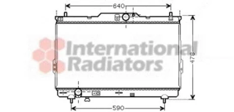 Радіатор охлодження SANTA FE 20TD MT 03-06 (вир-во) Van Wezel 82002113