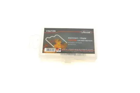 Скоба W-профиль Ø0,8 мм 100 ед. VIGOR V3672N