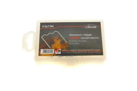 Скоба W-профиль Ø0,6 мм 100 ед. VIGOR V3673N