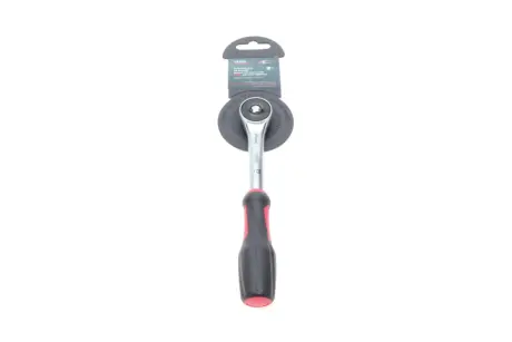Трещотка 1/4" ротационная 72 зубца 176 мм с поворотной ручкой на 360° VIGOR V5436