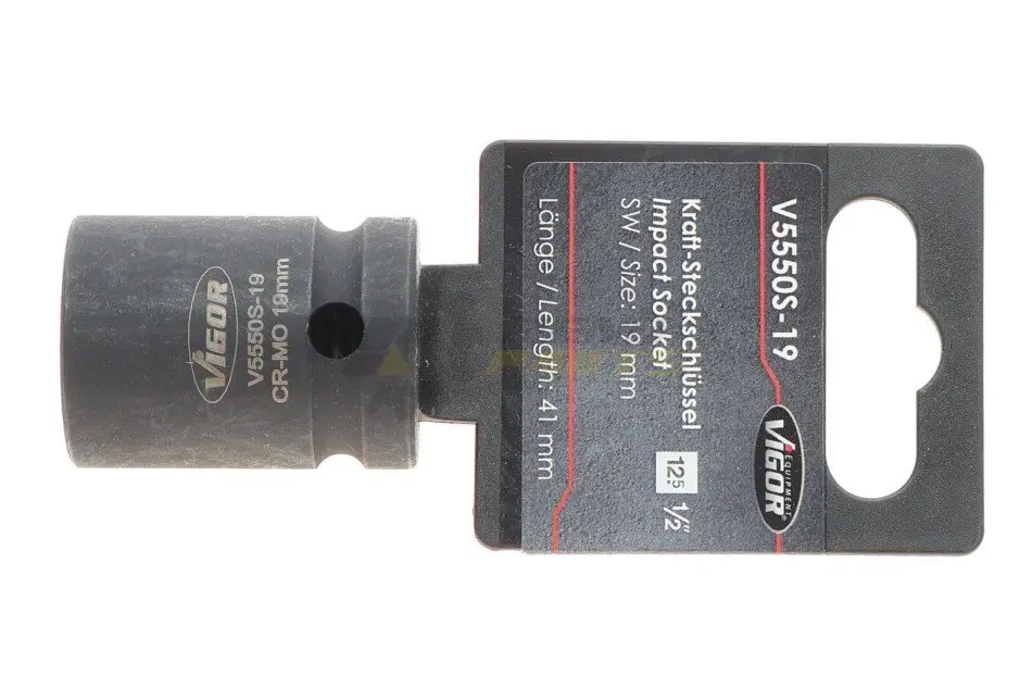 Головка ударная VIGOR V5550S-19 (фото 1)