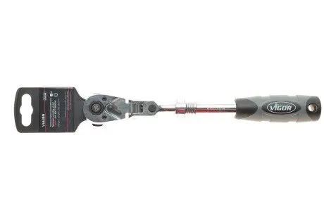 Трещотка 3/8" телескопическая 90 зубцов 250-350 мм VIGOR V6638N
