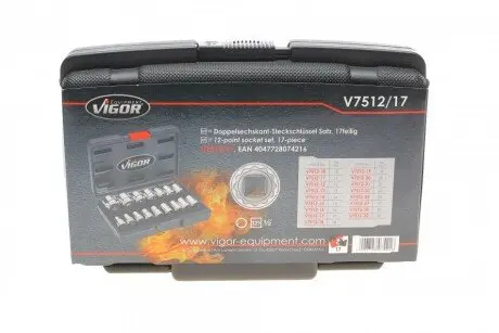 Набір головок VIGOR V7512/17