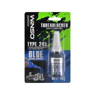 Фіксатор різьби розбірне зєднання (синій) 10 ml WINSO 300800