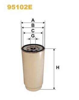 Фільтр палива WIX FILTERS 95102E