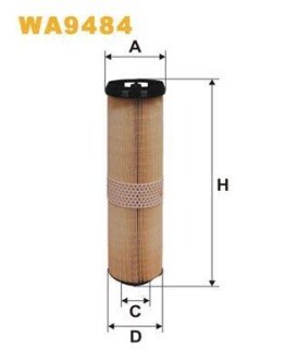 ФІЛЬТР ПОВІТРЯ WIX FILTERS WA9484