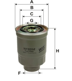 ФІЛЬТР ПАЛИВА WIX FILTERS WF8058