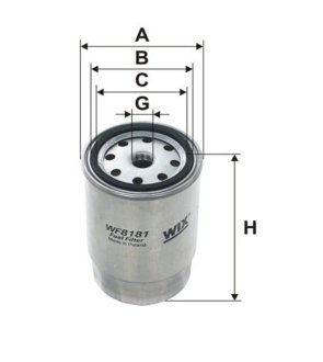 ФІЛЬТР ПАЛИВА WIX FILTERS WF8181