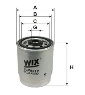 Фільтр паливний WIX FILTERS WF8312
