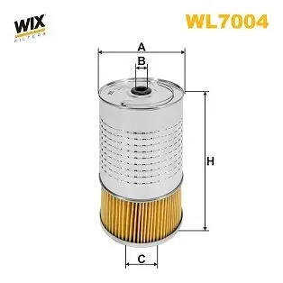 Фильтр масляный WIX FILTERS WL7004