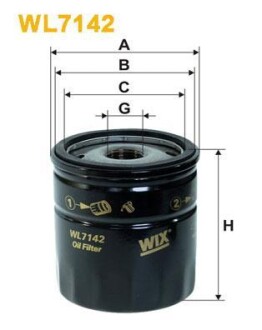 ФІЛЬТР ОЛИВИ WIX FILTERS WL7142 (фото 1)