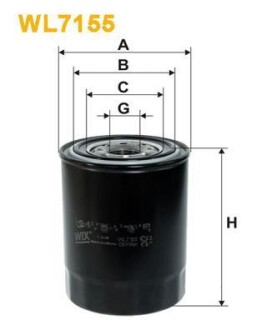 ФІЛЬТР ОЛИВИ WIX FILTERS WL7155 (фото 1)