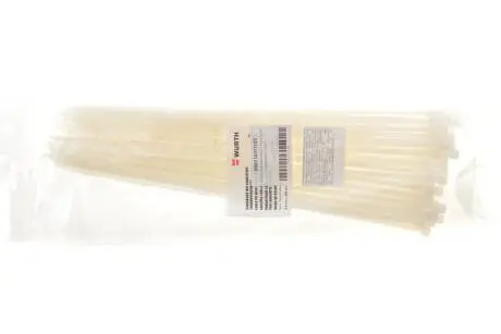 Хомут пластиковый белый 4,8x360, упаковка 100шт. WURTH 050216УП100