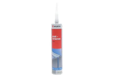 Клей-герметик K+D, комбинированный, полиуретановый, белый, 300 ml {арт. } WURTH 08901001