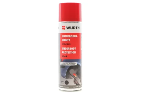 Средство для защиты днища автомобиля, спрей, черное, 500 ml {арт. } WURTH 0892073