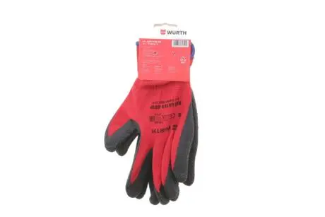 Рукавиці захисні з латексним покриттям RED LATEX GRIP (Т.8) WURTH 0899408208