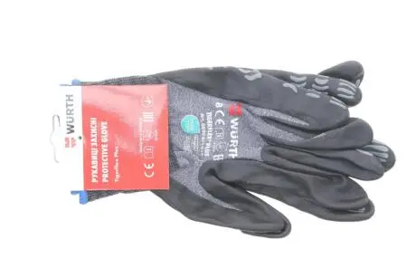 Рукавиці захисні TIGERFLEX PLUS, нейлон, покриття нітрил, пара, р.8 {арт. } WURTH 0899411018