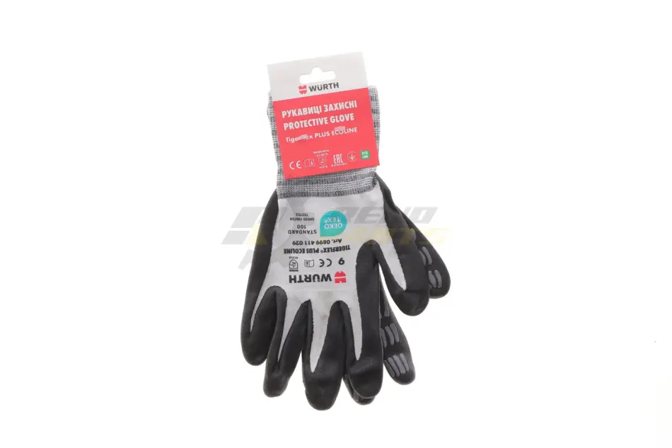 Перчатки с нитриловым покрытием (L) TIGERFLEX PLUS ECOLINE WURTH 0899411029 (фото 1)