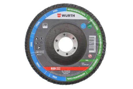 Диск лепестковый 125x22.23 mm, G80, RED STRIPE {арт. } WURTH 1579400328