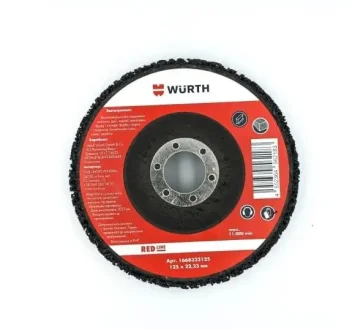 Диск шліфувальний нейлоново-карбідний D125х22,2 mm, RED LINE WURTH 1668322125